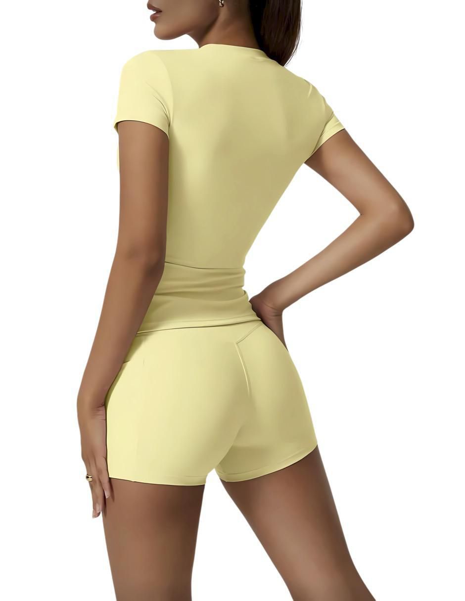 Conjunto deportivo regular con elástico para mujer 3
