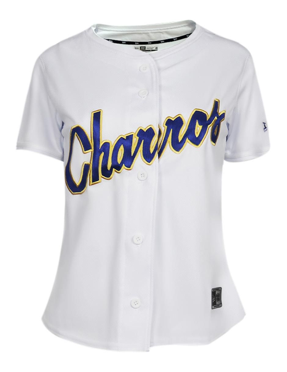 Jersey de Charros de Jalisco local manga corta fan para mujer Jersey de Charros de Jalisco local manga corta fan para mujer