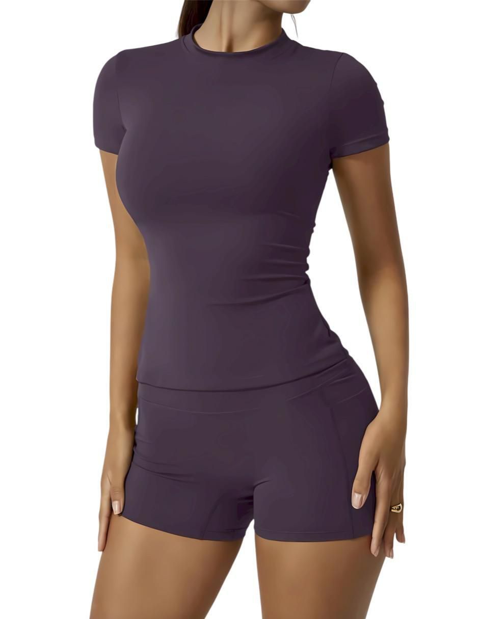 Conjunto deportivo regular con elástico para mujer 5