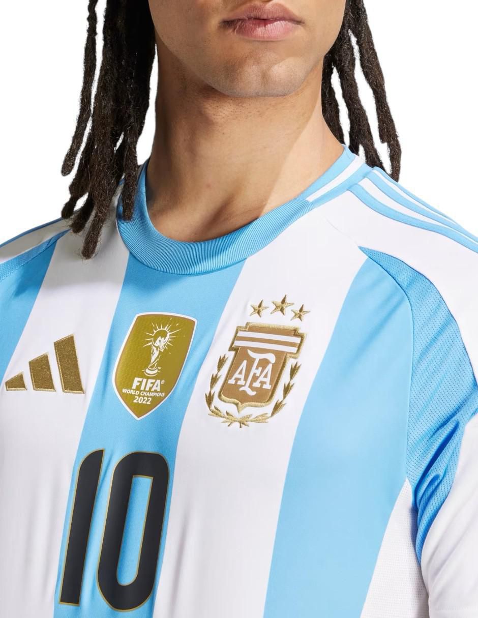 Jersey de Selección de Fútbol de Argentina local de Lionel Messi Fan para hombre