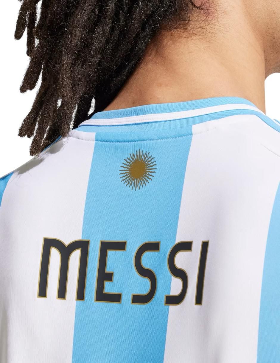 Jersey de Selección de Fútbol de Argentina local de Lionel Messi Fan para hombre 5
