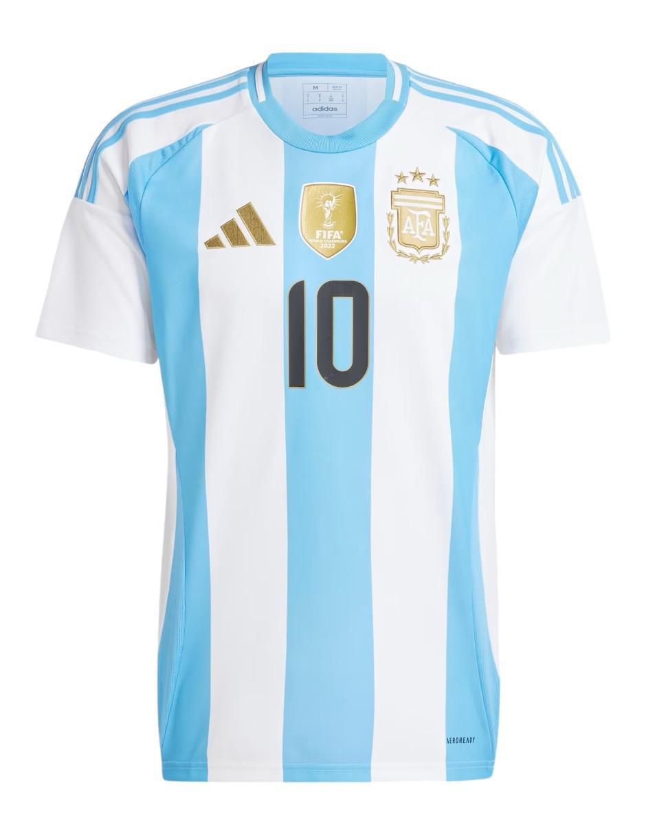 Jersey de Selección de Fútbol de Argentina local de Lionel Messi Fan para hombre 7