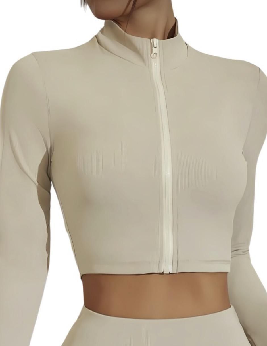 Conjunto deportivo ajustado con elástico para mujer 3