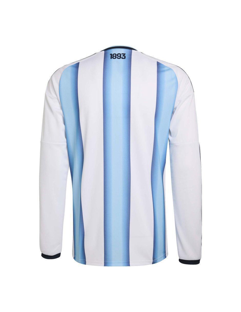 Jersey de Selección de Fútbol de Argentina local manga larga para hombre 7