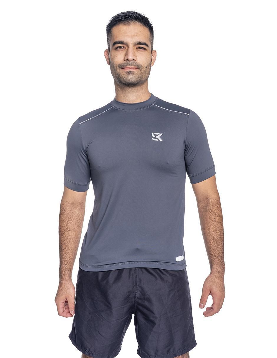 Wetshirt estampado liso para hombre