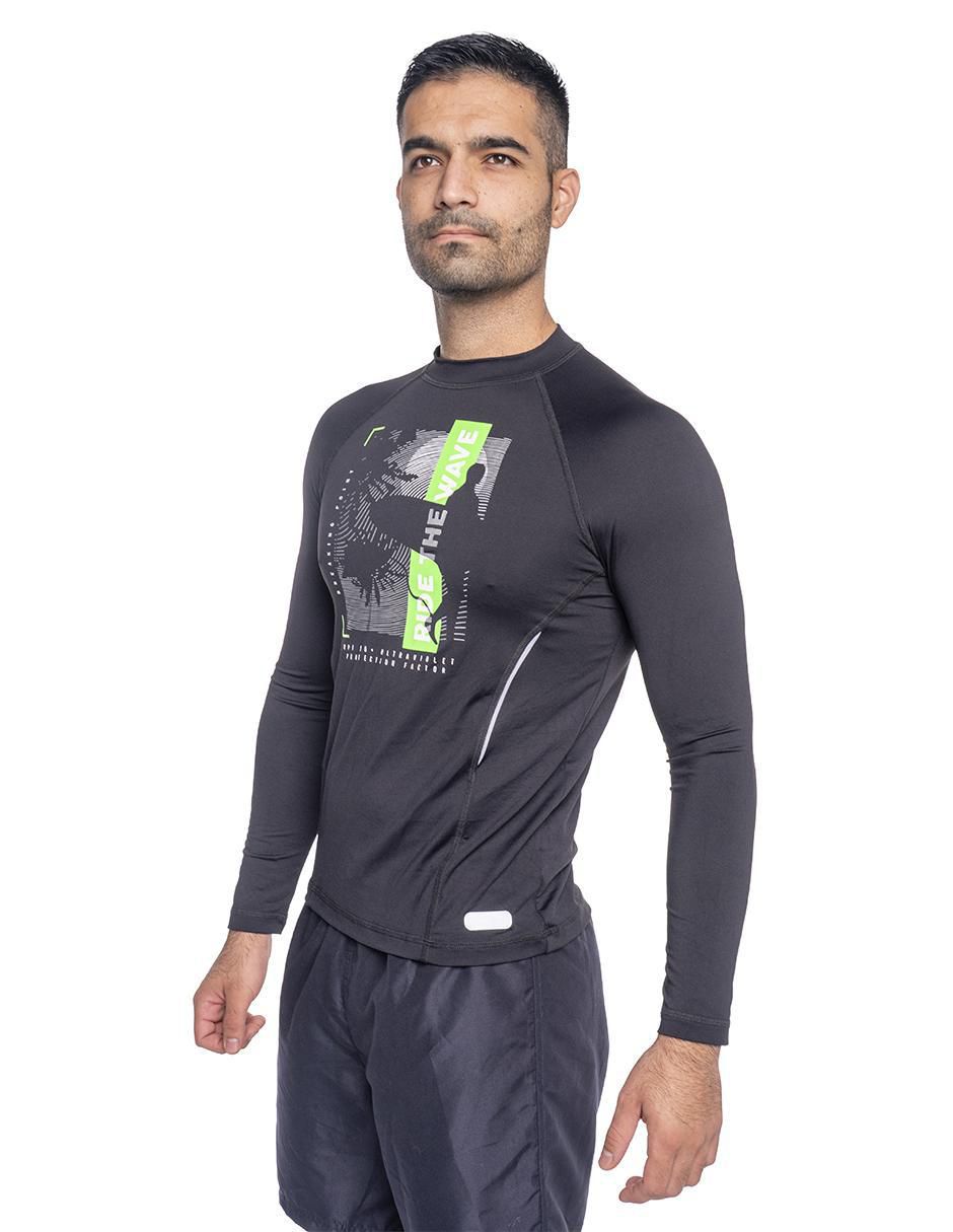 Wetshirt estampado gráfico para hombre 2