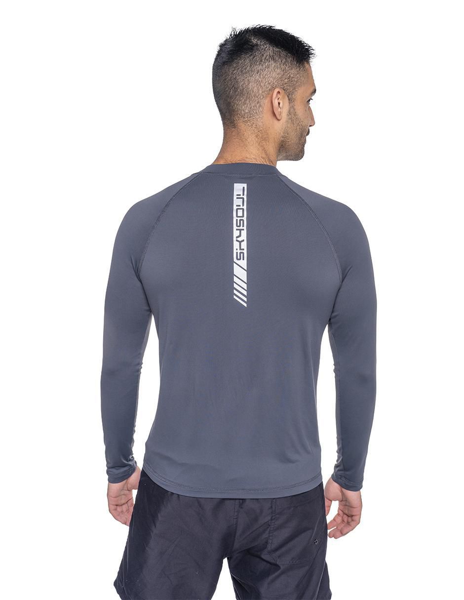 Wetshirt estampado liso para hombre 3