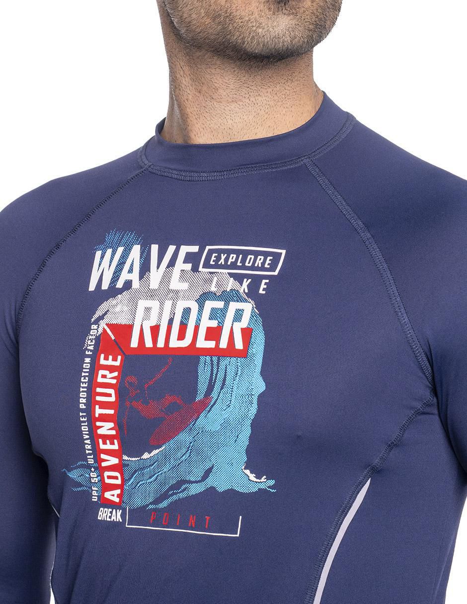 Wetshirt estampado para hombre 4