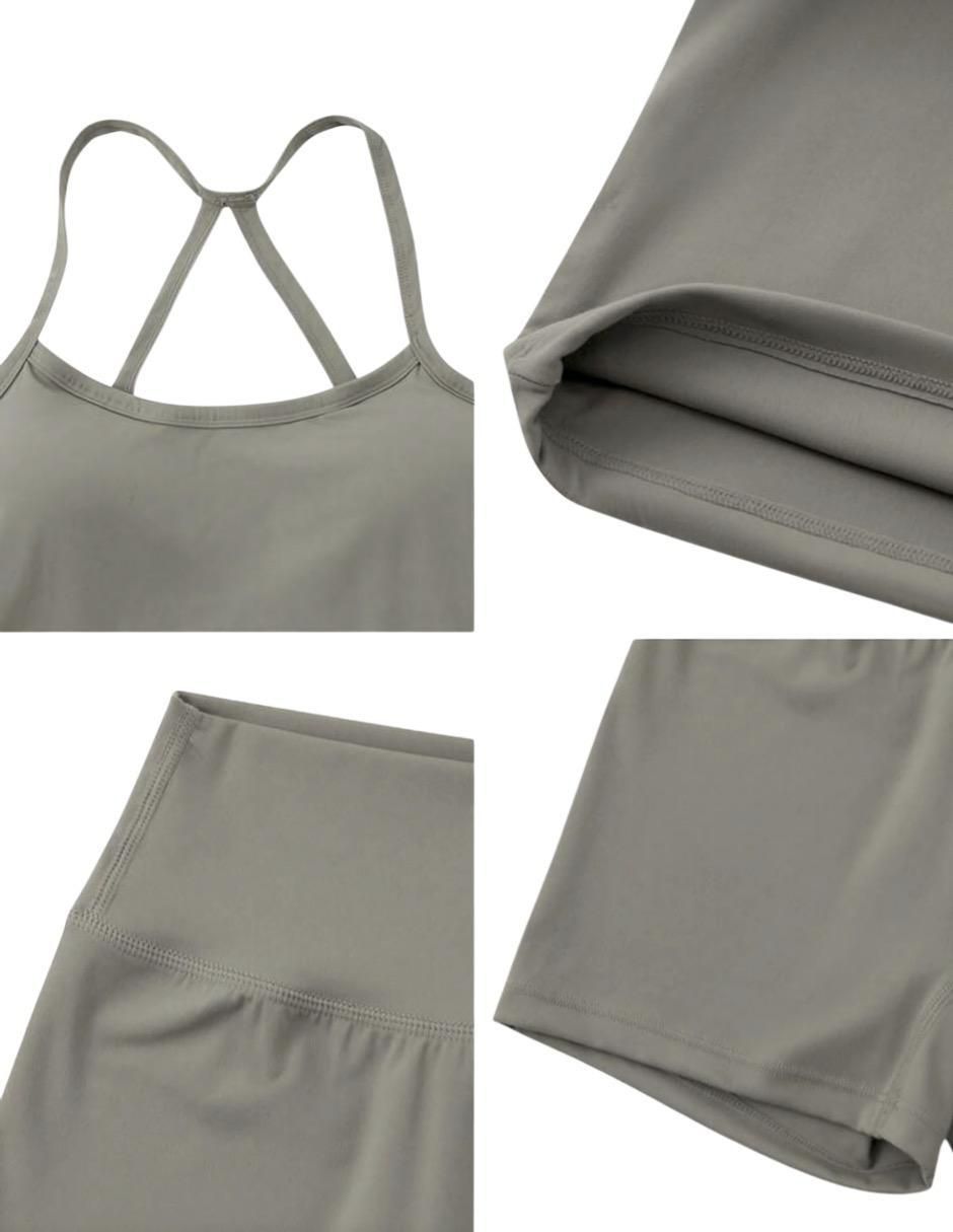 Conjunto deportivo ajustado con elástico para mujer 6