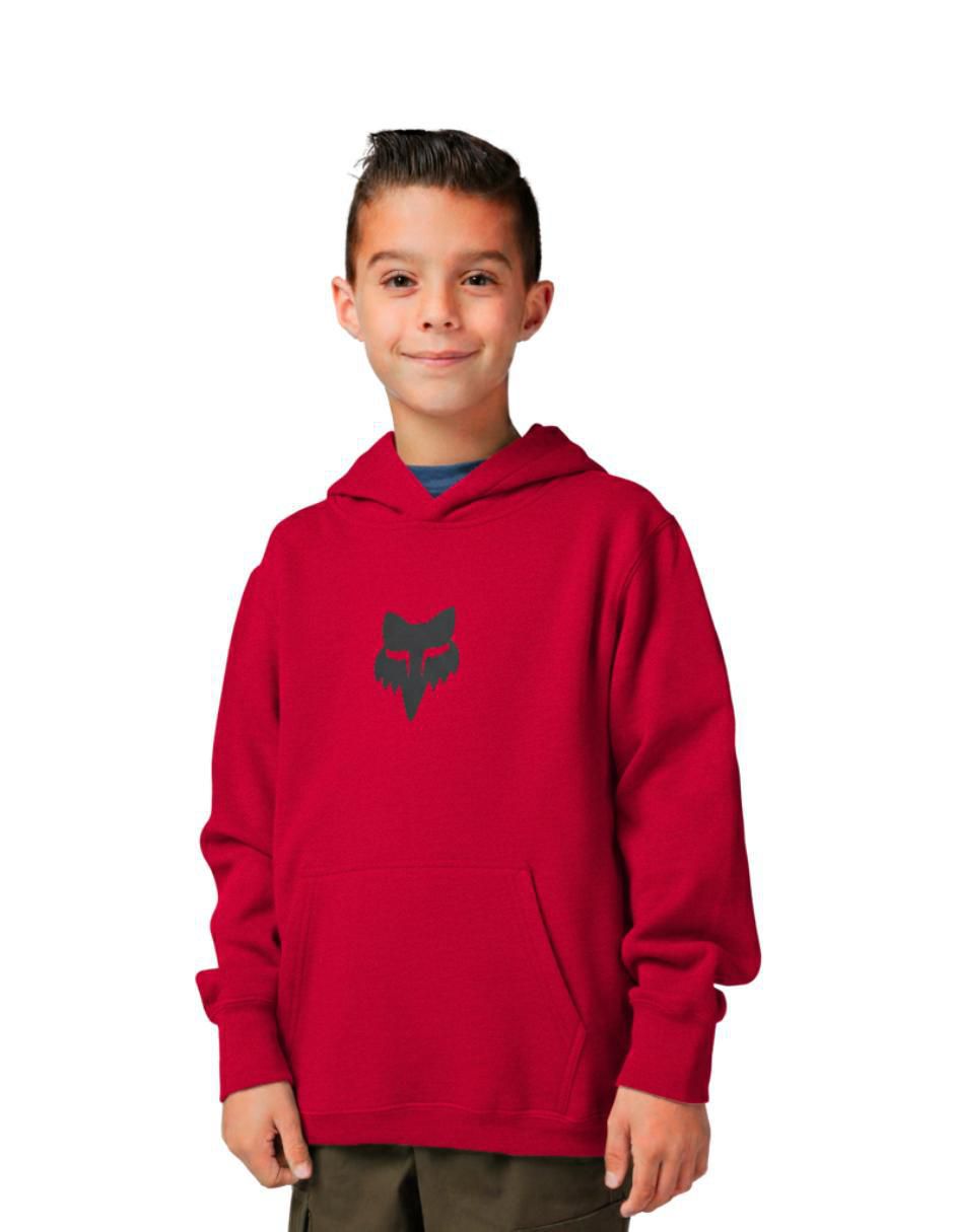 "sudadera" fox racing pullover  "con" capucha y bolsa sin equipo "para" niño
