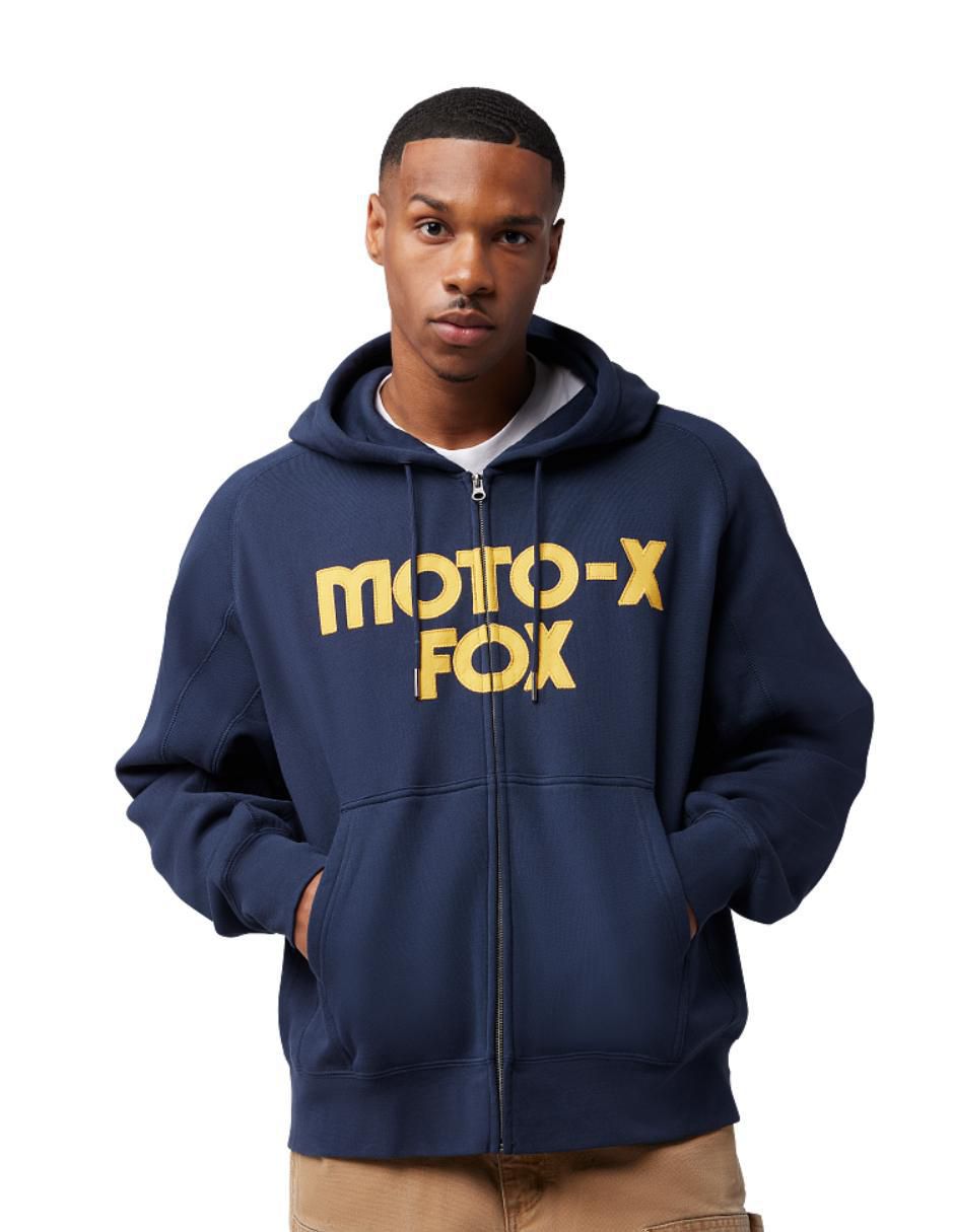 Sudadera Moto-X Oversized Zip con cierre para hombre