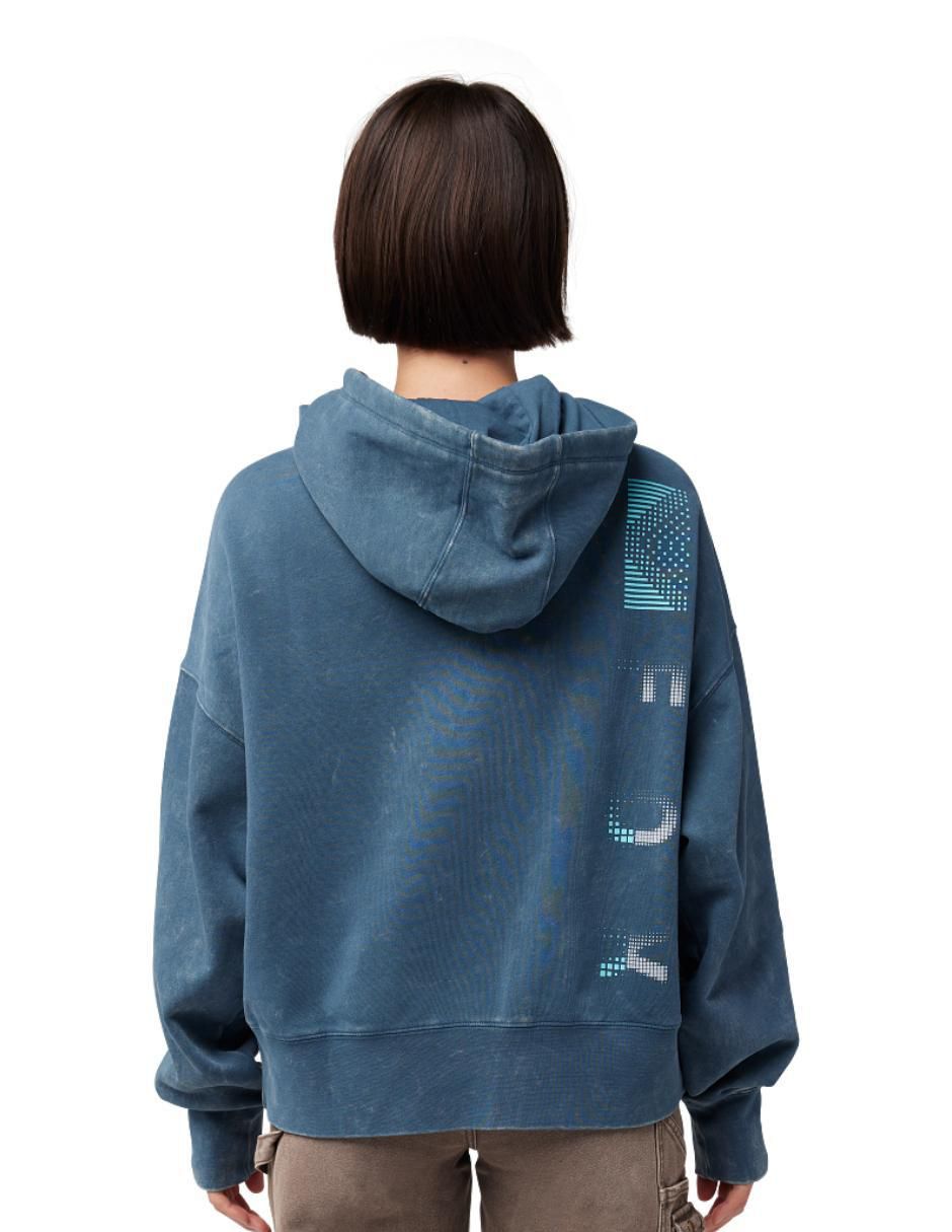 Sudadera Oversized Throttle con capucha y bolsa para mujer 2