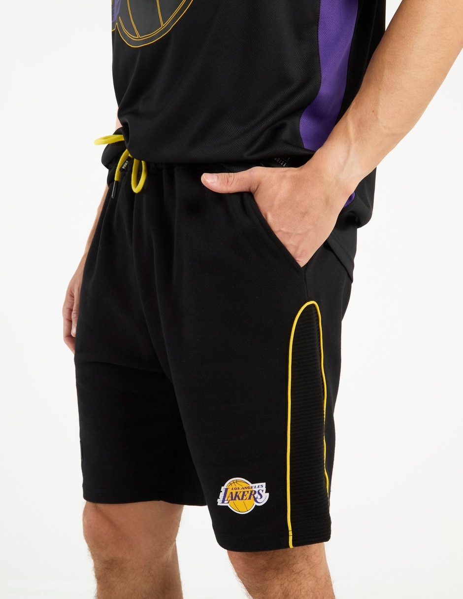 Short con bolsillos Los Angeles Lakers para básquetbol hombre 4