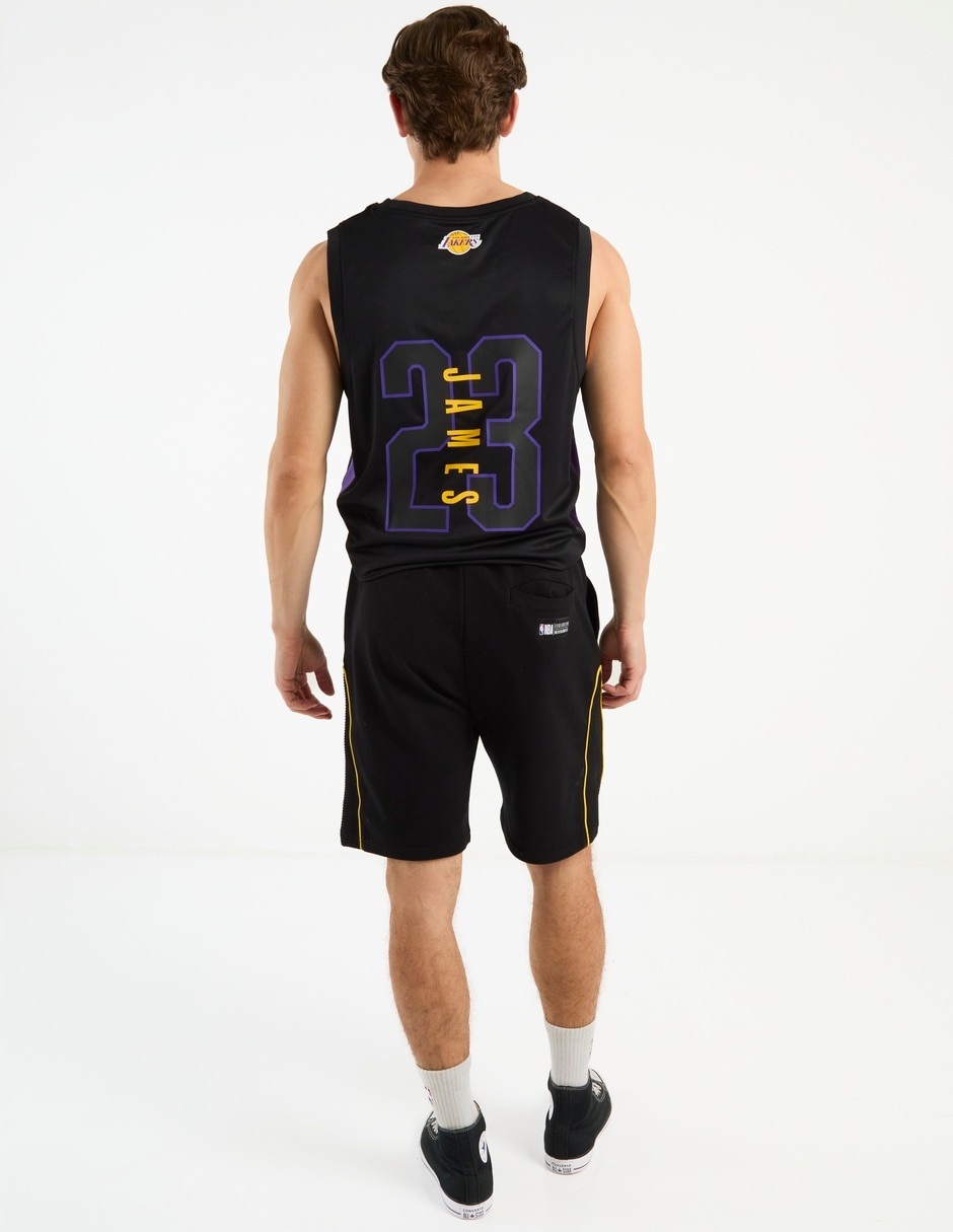 Short con bolsillos Los Angeles Lakers para básquetbol hombre 6