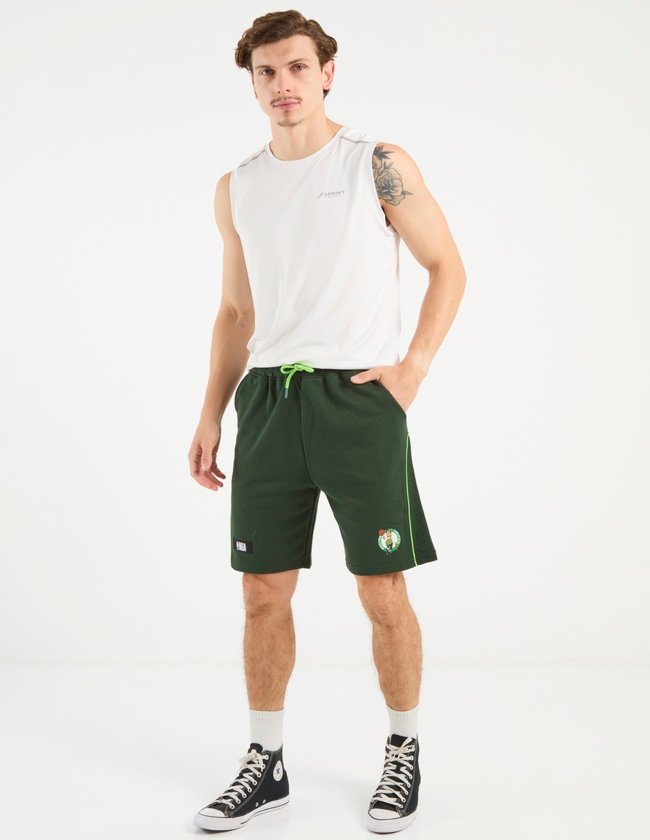 Short con bolsillos Boston Celtics para básquetbol hombre