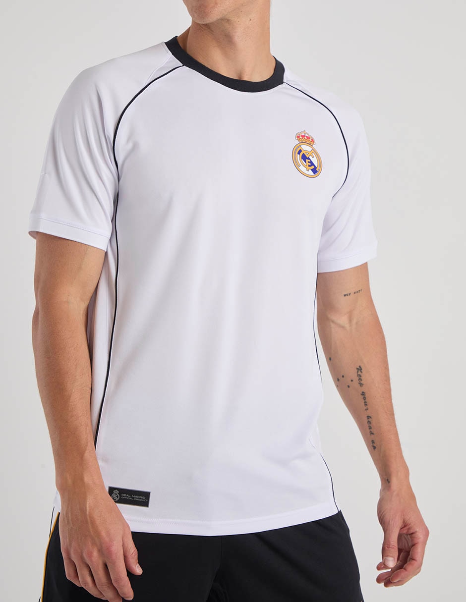 Jersey de Real Madrid Club de tercer equipo manga corta Fútbol game para hombre 4