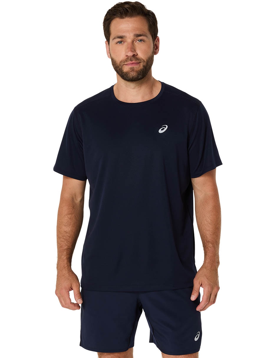 Playera deportiva para correr Silver SS Top de hombre