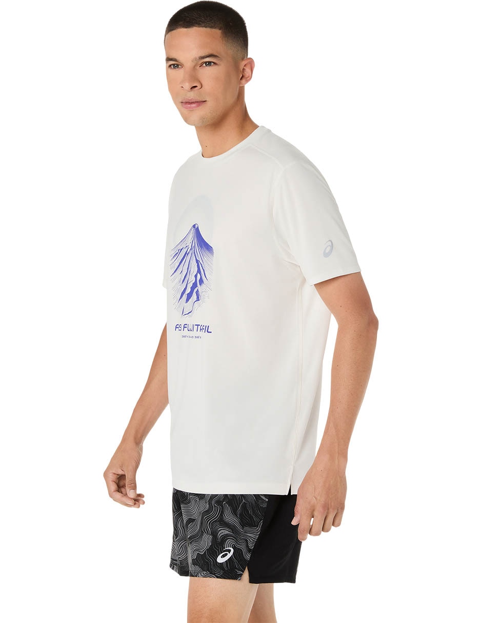 Playera deportiva para correr Fujitrail Logo SS Top de hombre 4