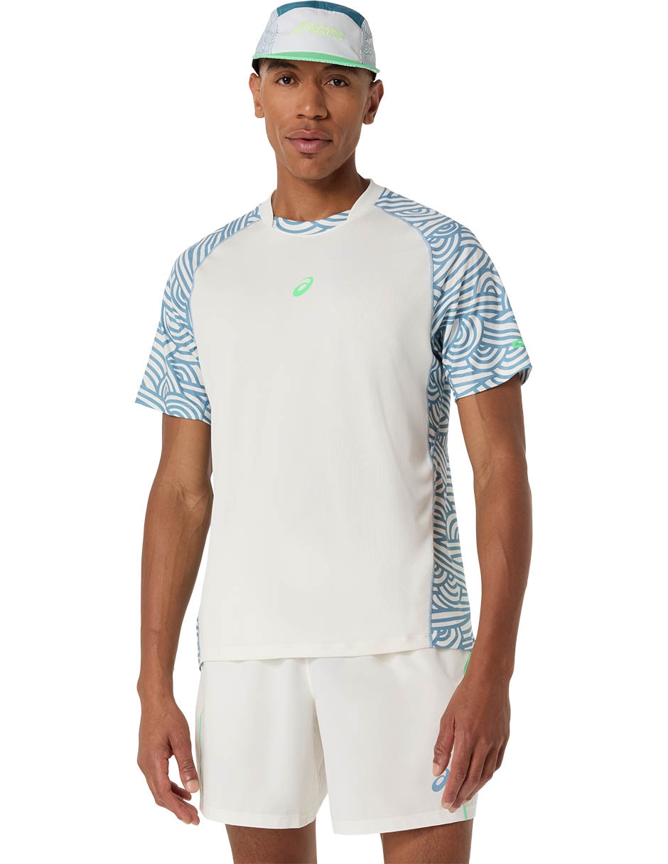 Playera deportiva para pádel Padel Court All Over Print SS Top de hombre Playera deportiva para pádel Padel Court All Over Print SS Top de hombre