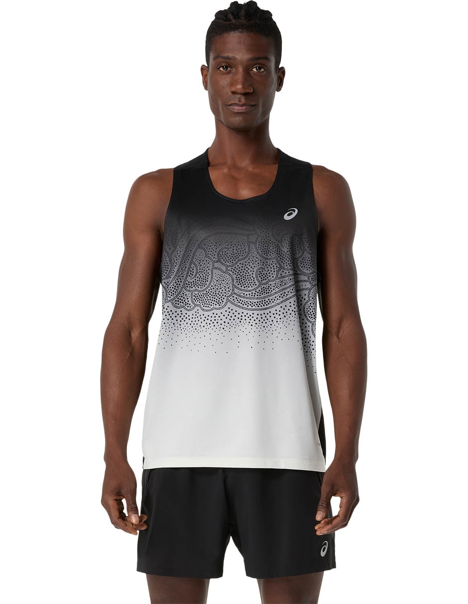 Playera deportiva para correr Road Fade Singlet de hombre