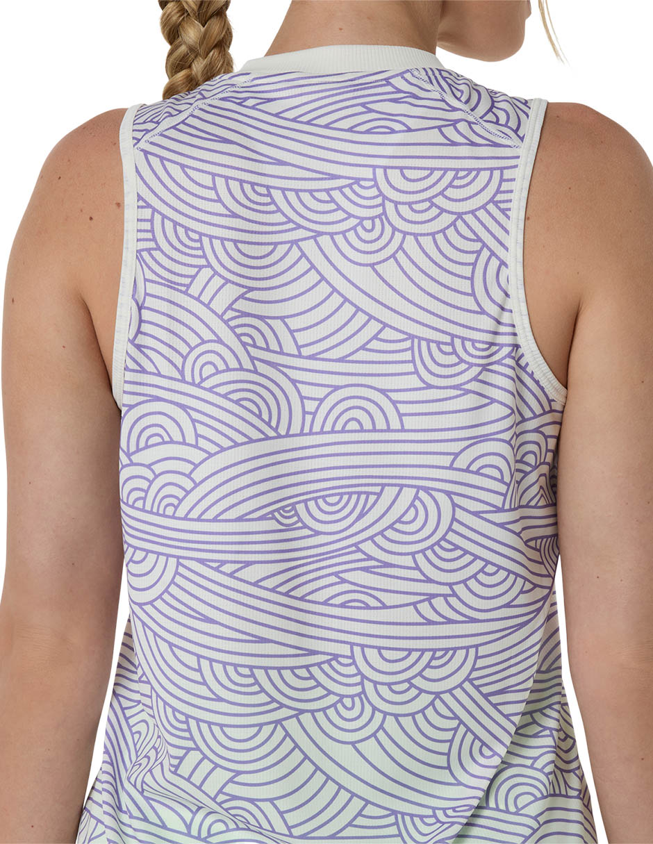 Playera deportiva para pádel Padel Court All Over Print Tank de mujer 3