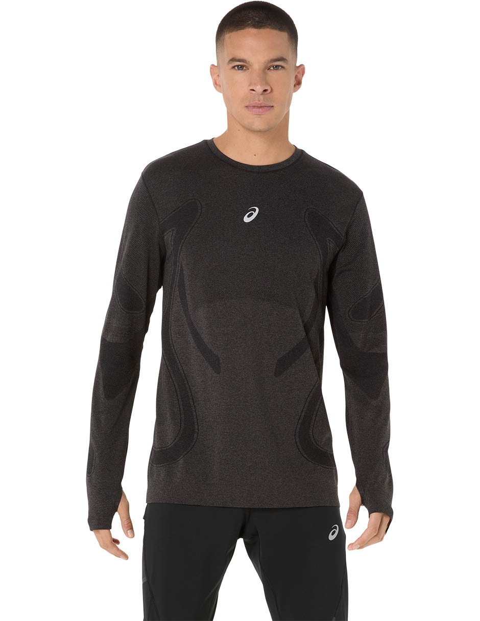 Playera deportiva para correr Road Seamless LS Top de hombre Playera deportiva para correr Road Seamless LS Top de hombre