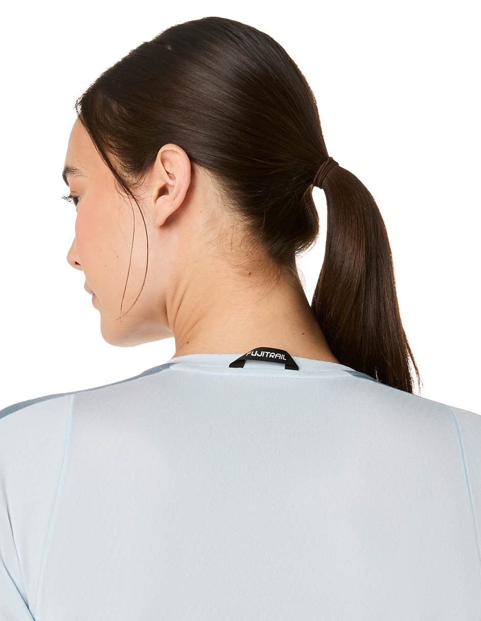Playera deportiva para correr Fujitrail Elite SS Top de mujer 4