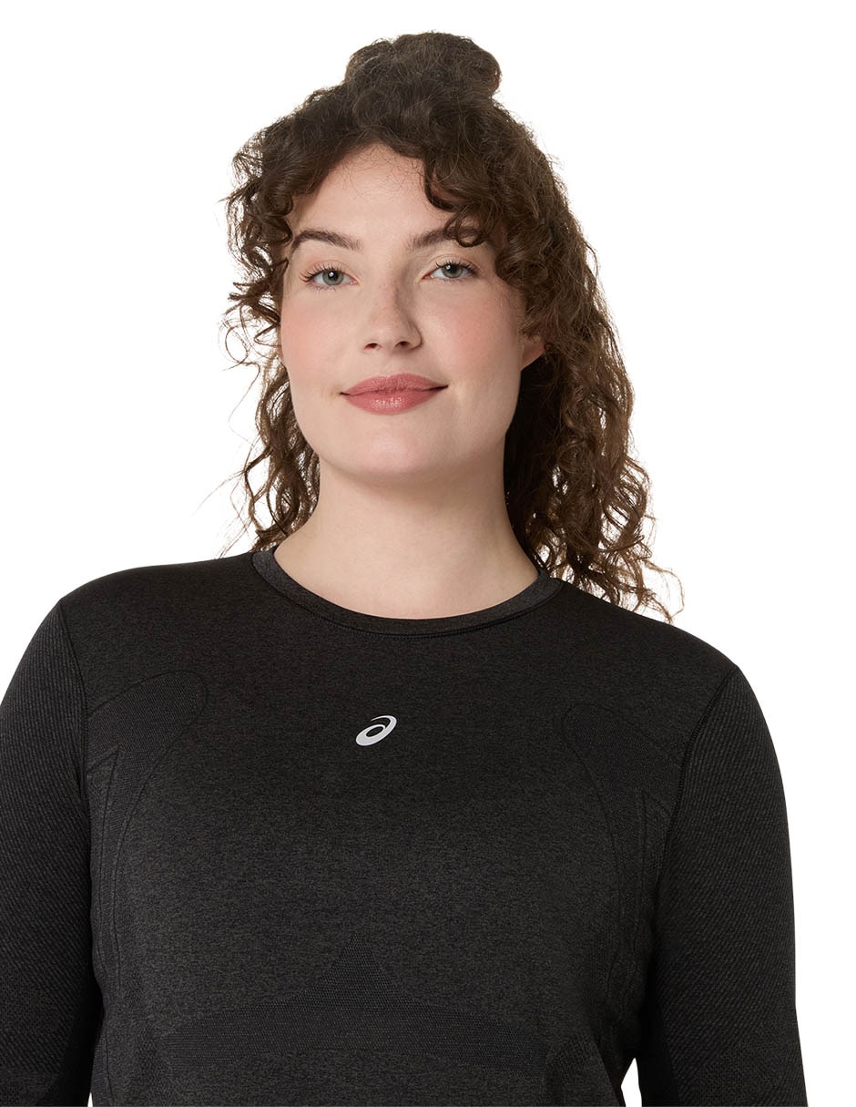 Playera deportiva para correr Road Seamless LS Top de mujer 2