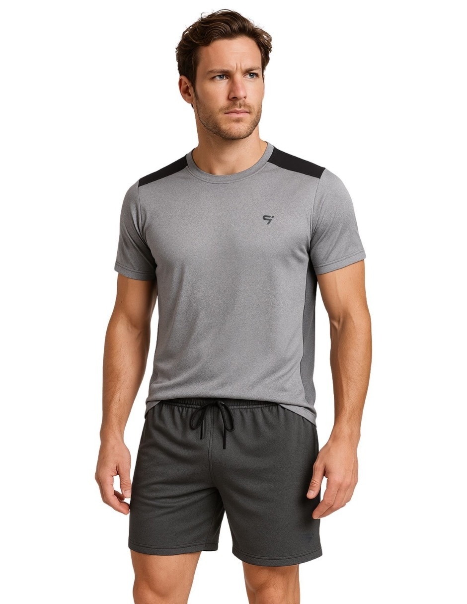 Conjunto deportivo straight con jareta para hombre