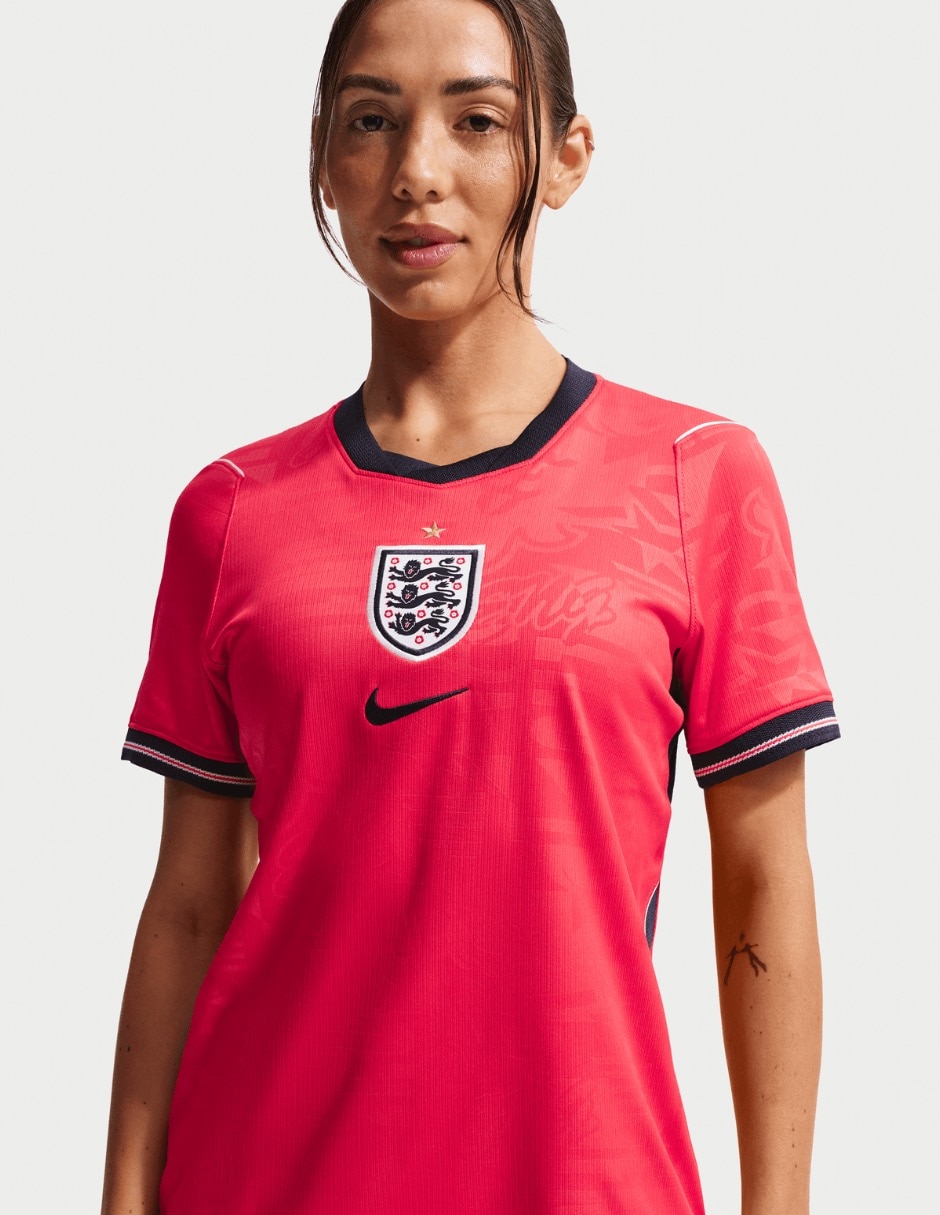 Jersey de Selección de Fútbol de Inglaterra visitante manga corta jugador para mujer Jersey de Selección de Fútbol de Inglaterra visitante manga corta jugador para mujer