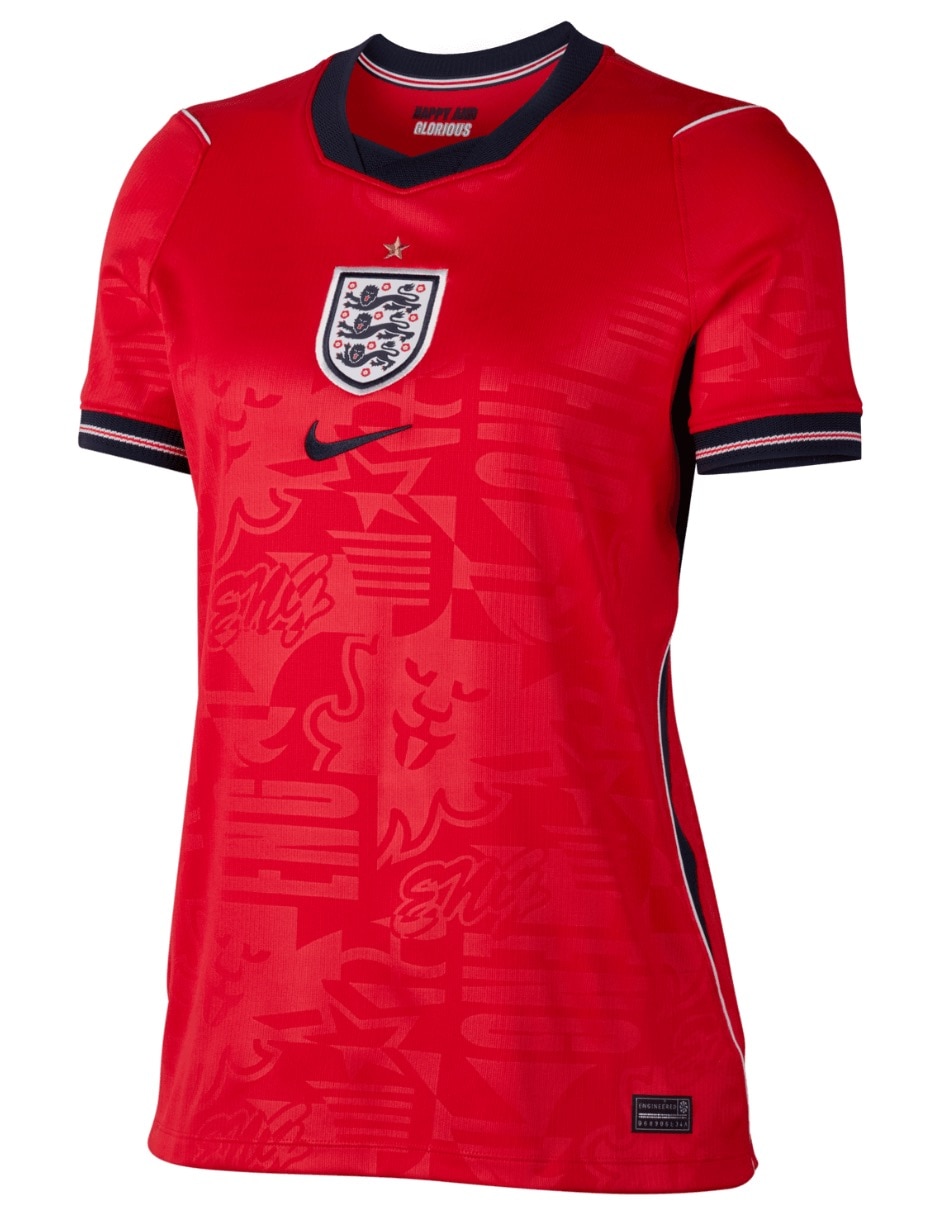 Jersey de Selección de Fútbol de Inglaterra visitante manga corta jugador para mujer 4