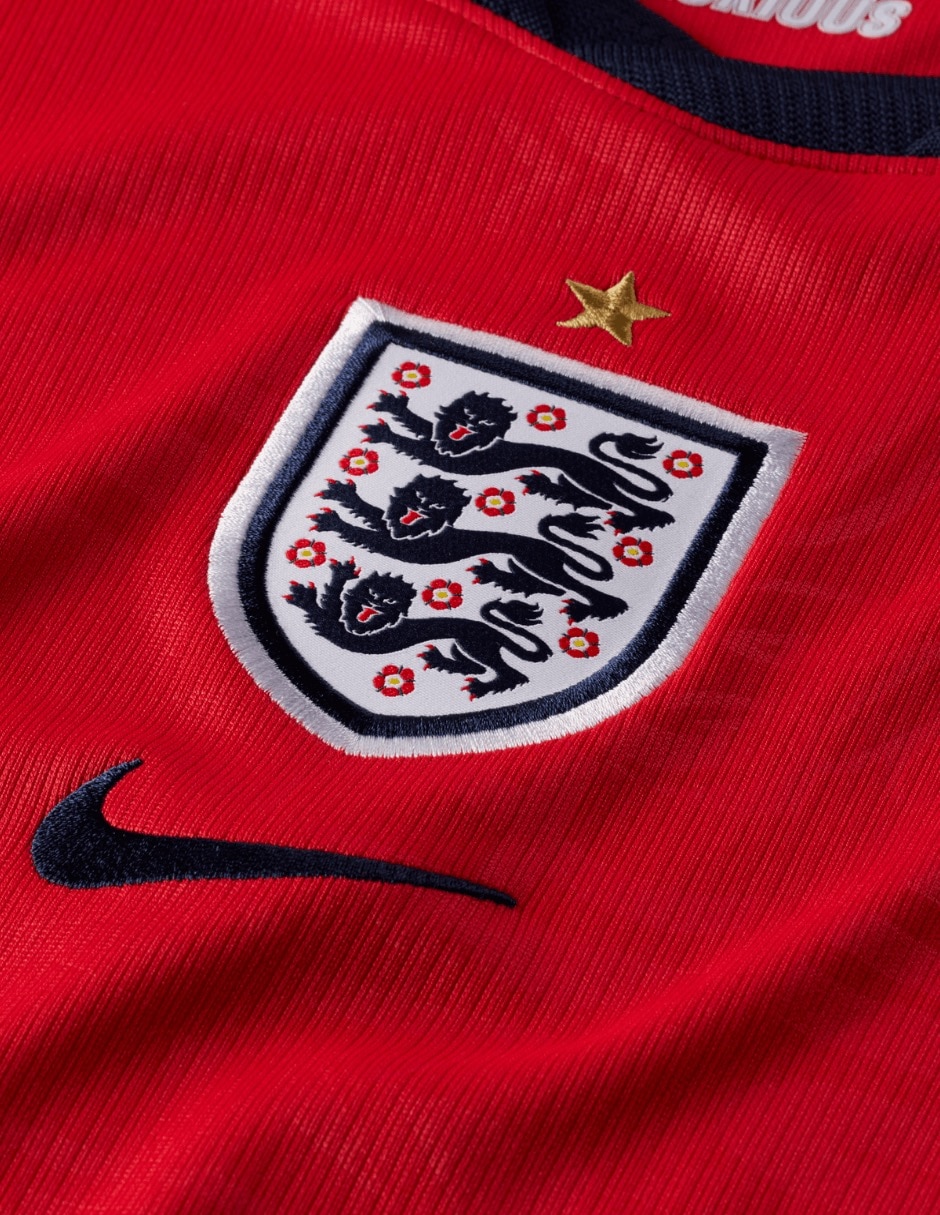 Jersey de Selección de Fútbol de Inglaterra visitante manga corta jugador para mujer 6