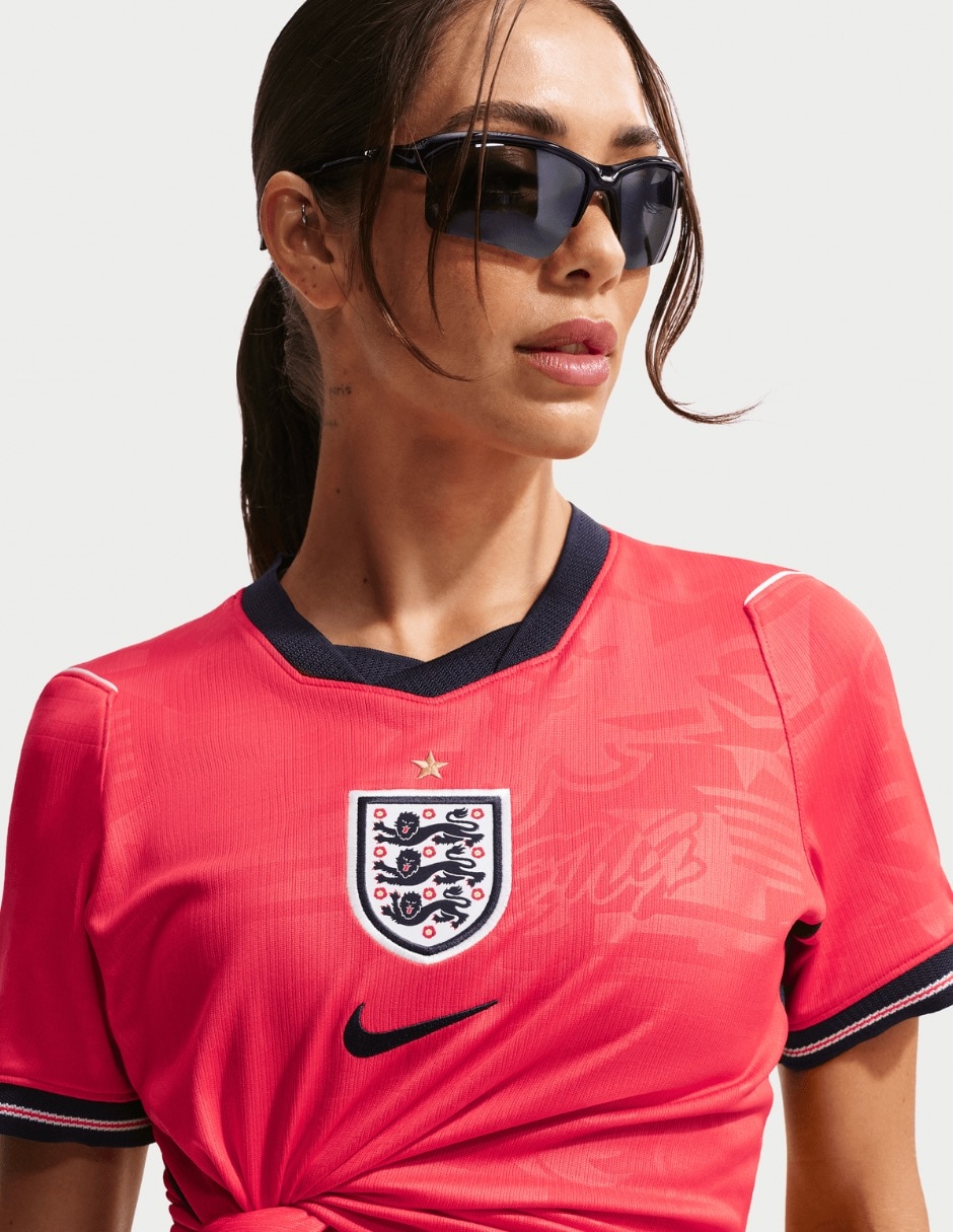 Jersey de Selección de Fútbol de Inglaterra visitante manga corta jugador para mujer 8