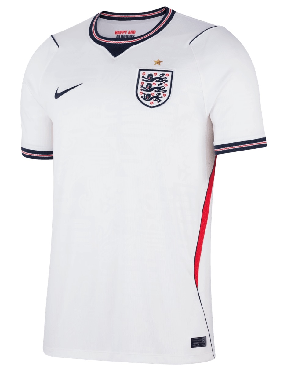 Jersey de Selección de Fútbol de Inglaterra local manga corta para hombre
