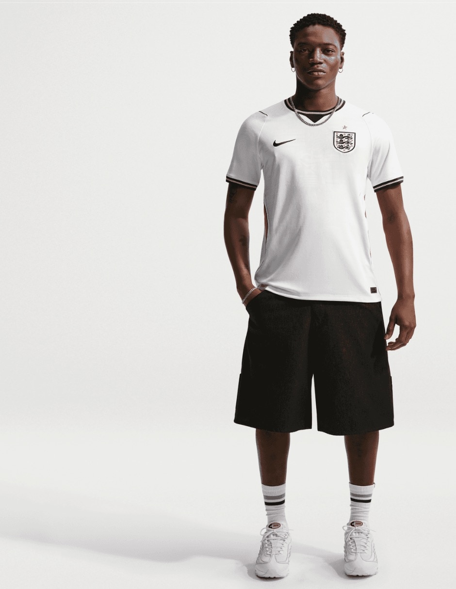 Jersey de Selección de Fútbol de Inglaterra local manga corta para hombre 4
