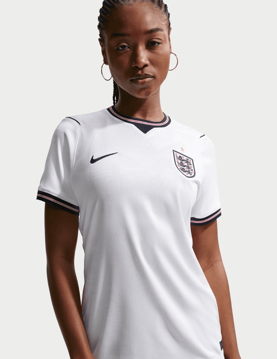 Jersey de Selección de Fútbol de Inglaterra local manga corta para mujer Jersey de Selección de Fútbol de Inglaterra local manga corta para mujer