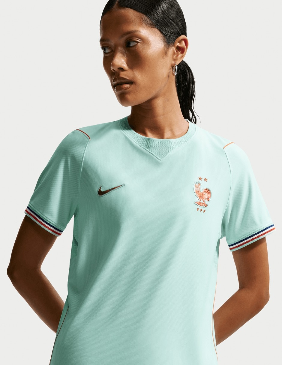 Jersey de Selección de Fútbol de Francia visitante manga corta para mujer Jersey de Selección de Fútbol de Francia visitante manga corta para mujer