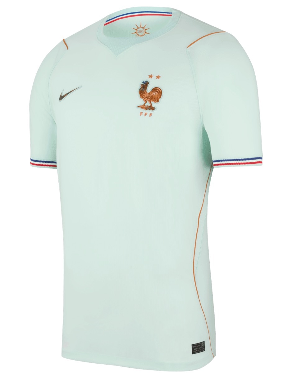 Jersey de Selección de Fútbol de Francia visitante manga corta para hombre Jersey de Selección de Fútbol de Francia visitante manga corta para hombre
