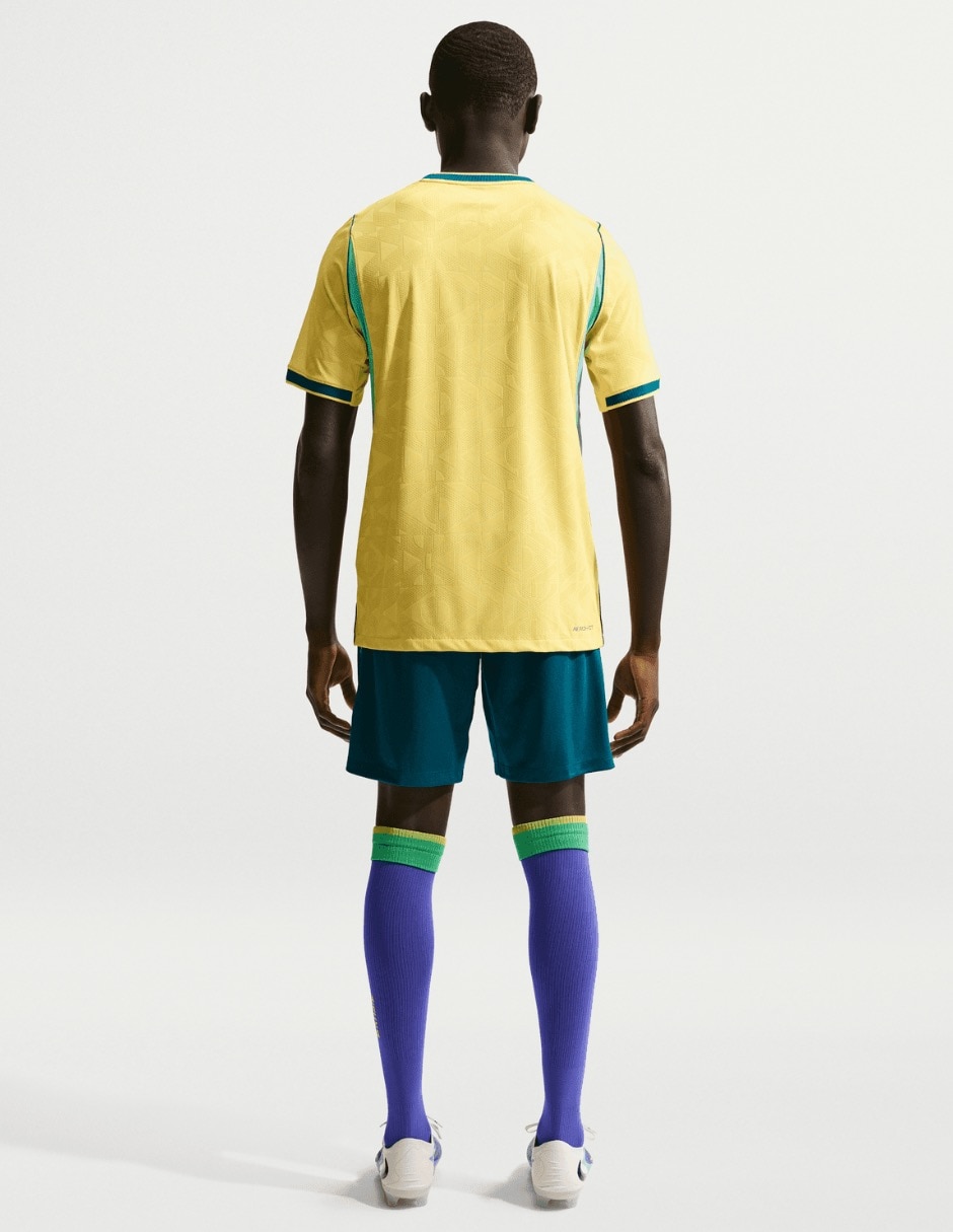 Jersey de Selección de Fútbol de Brasil local manga corta jugador para hombre 3
