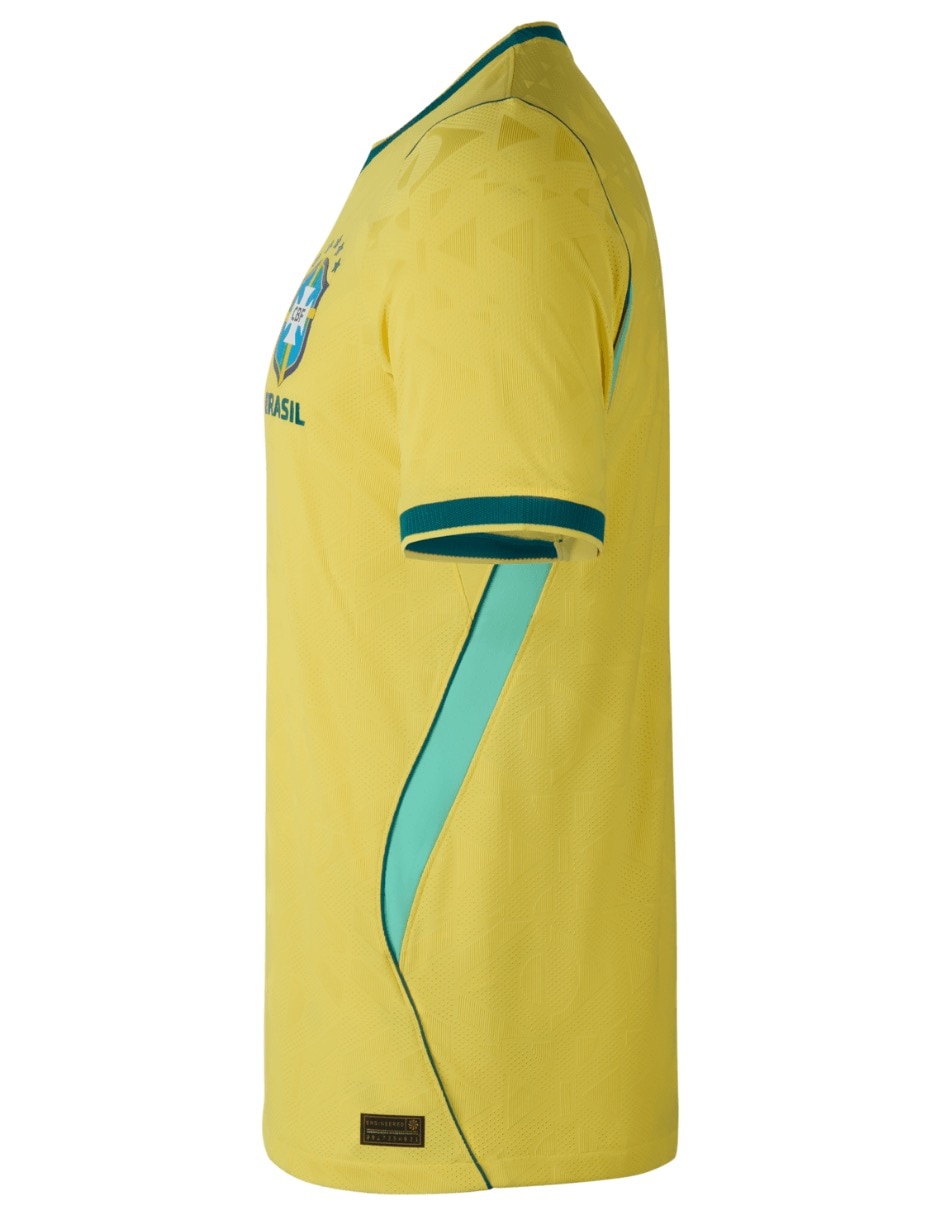 Jersey de Selección de Fútbol de Brasil local manga corta jugador para hombre 5