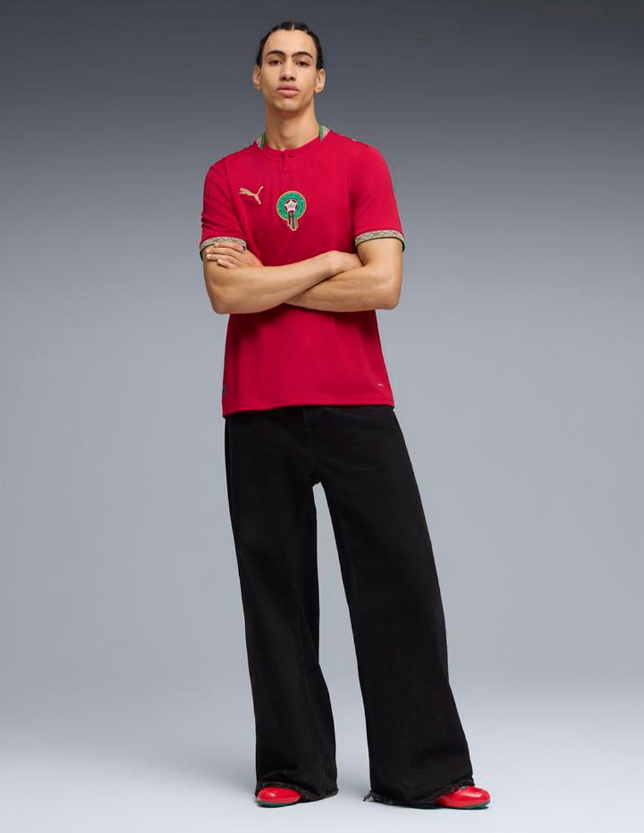 Jersey de Selección de fútbol de Marruecos manga corta para hombre