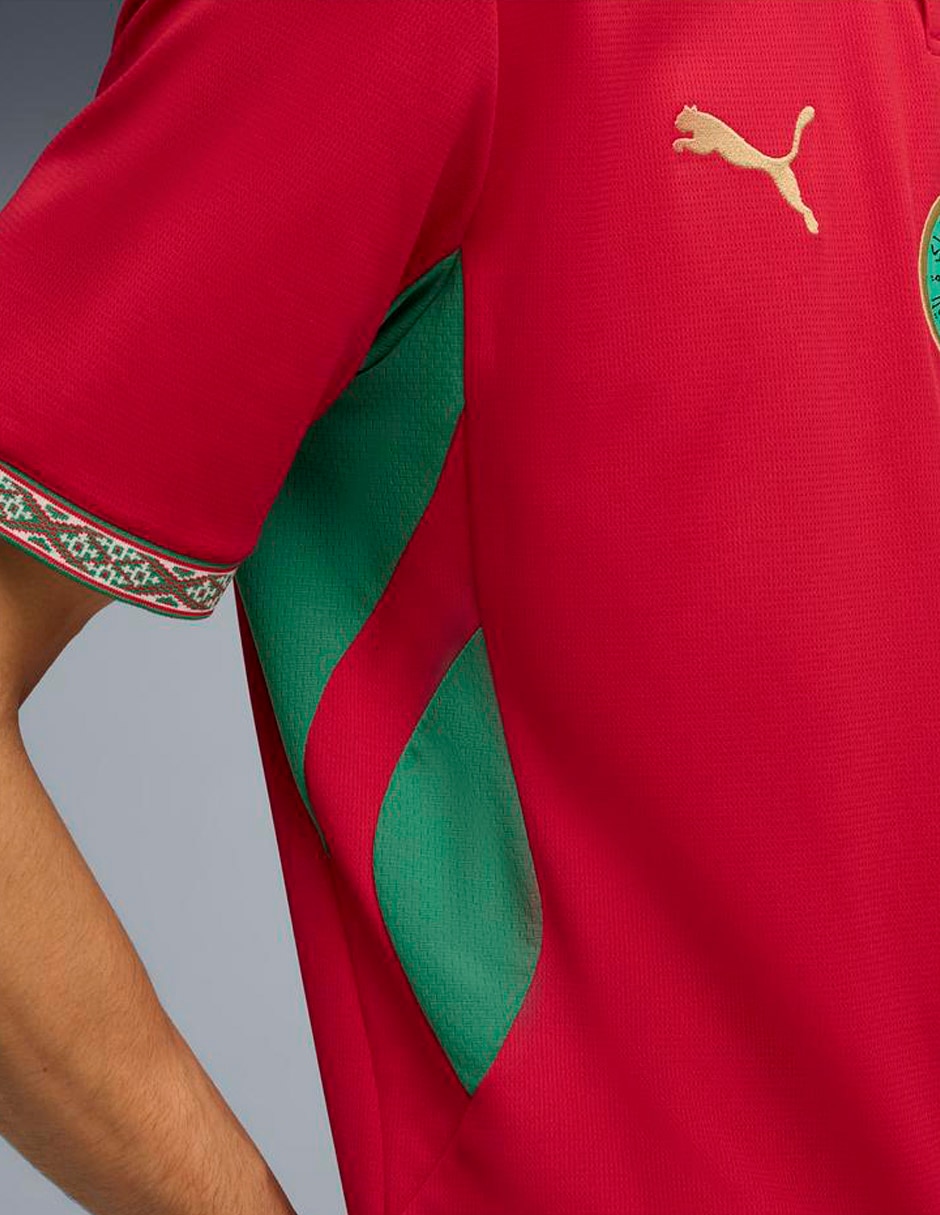 Jersey de Selección de fútbol de Marruecos manga corta para hombre 4