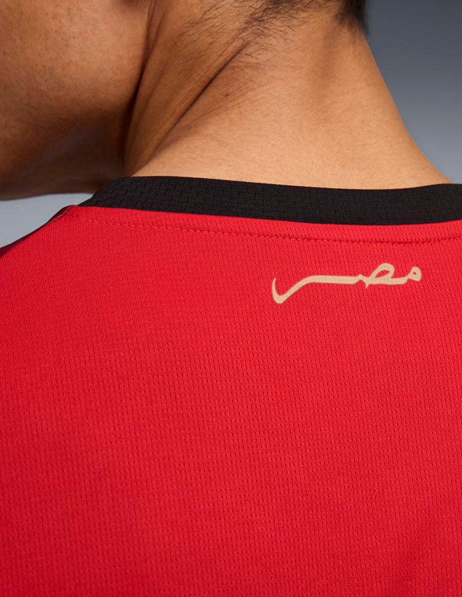 Jersey de Selección de fútbol de Egipto local manga corta para hombre 4