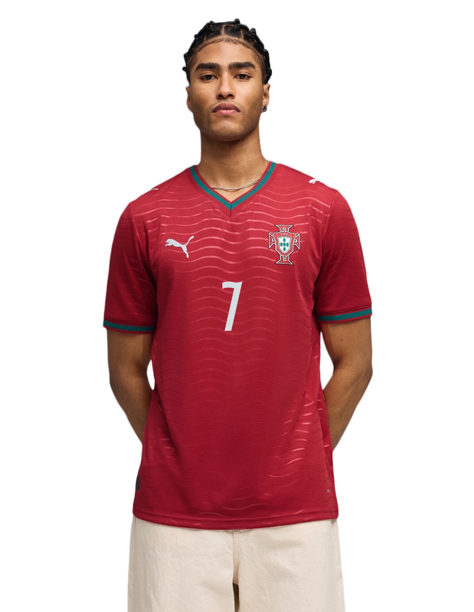 Jersey de Selección de fútbol de Portugal local de Ronaldo manga corta para hombre Jersey de Selección de fútbol de Portugal local de Ronaldo manga corta para hombre