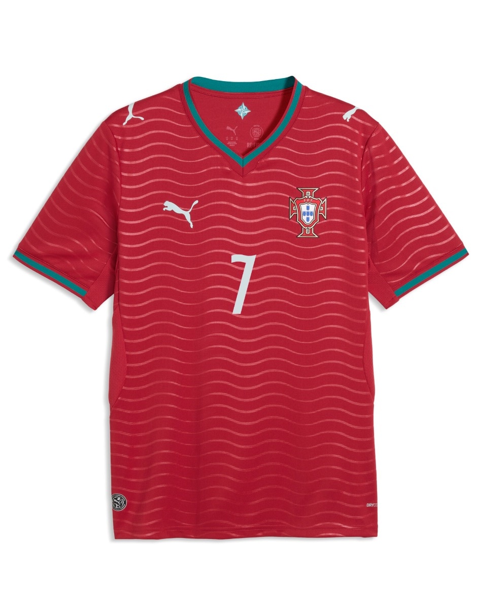 Jersey de Selección de fútbol de Portugal local de Ronaldo manga corta para hombre 7