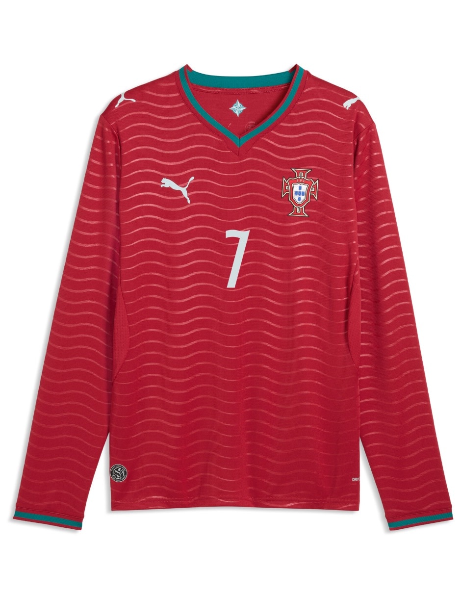 Jersey de Selección de fútbol de Portugal local de Ronaldo manga larga para hombre 7