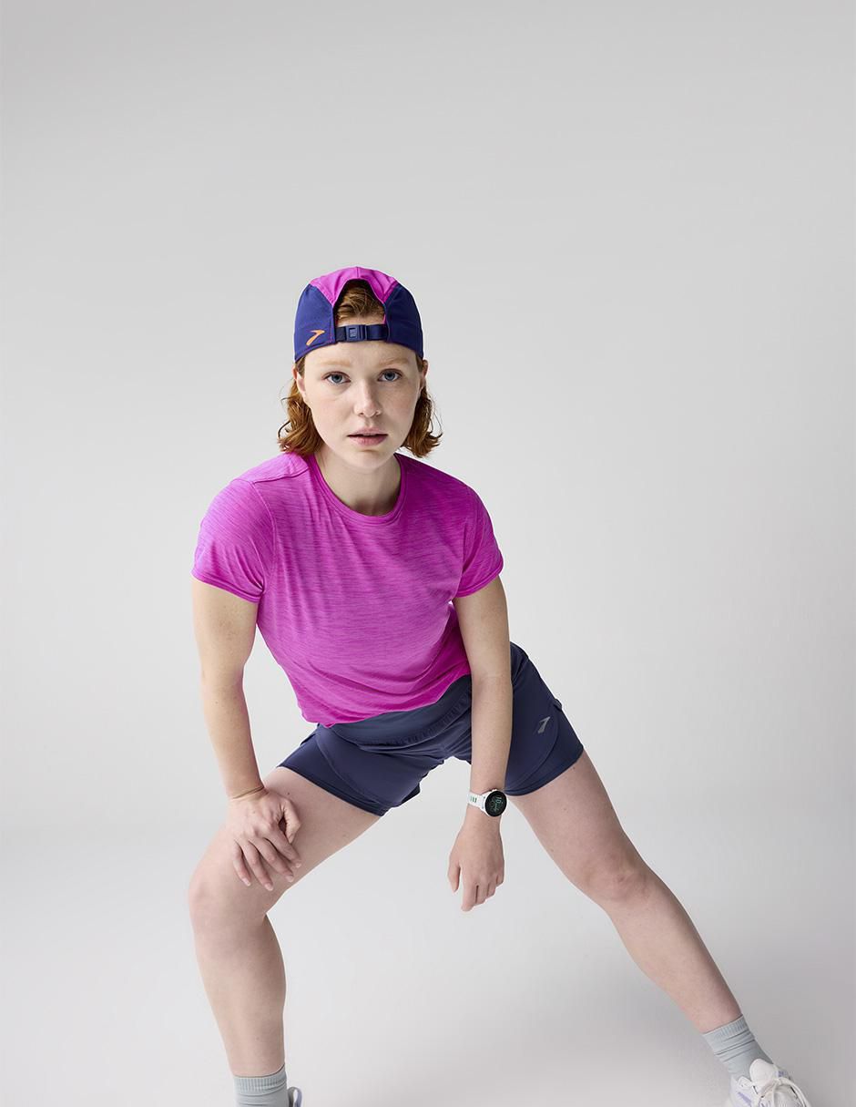 Short calzón de malla integrado para correr mujer 4
