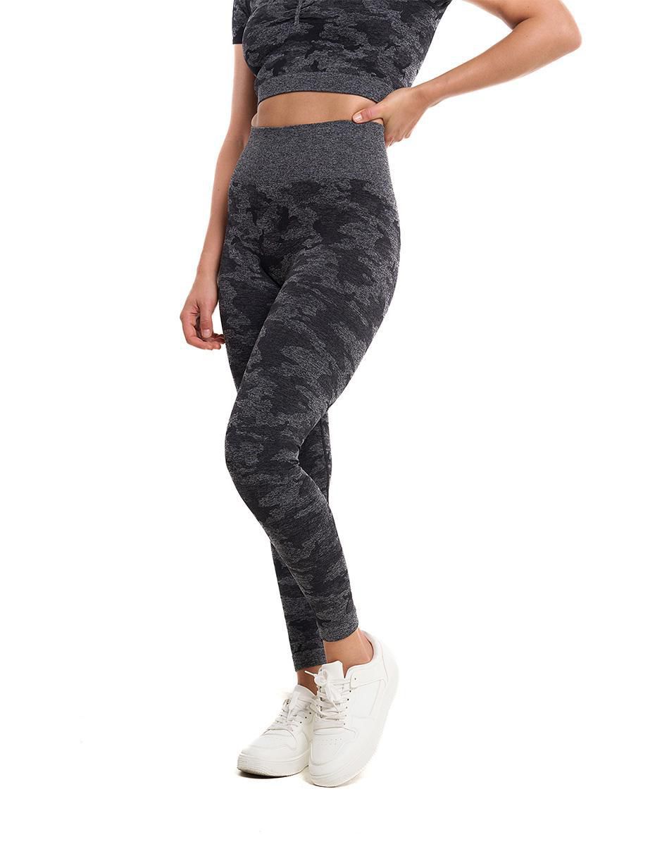 Malla Dark Cammo Fitness control de abdomen para mujer 2