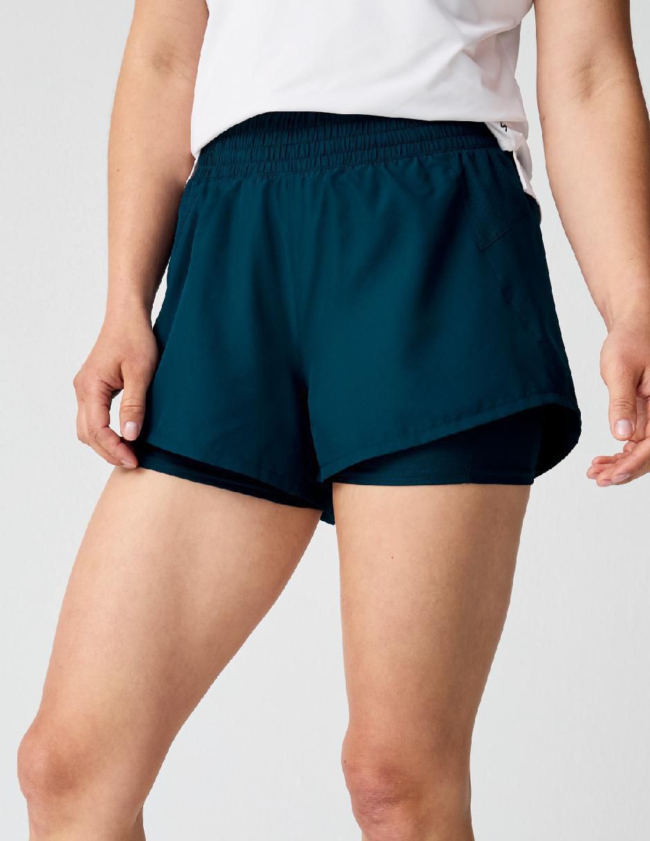 Short con malla para correr mujer